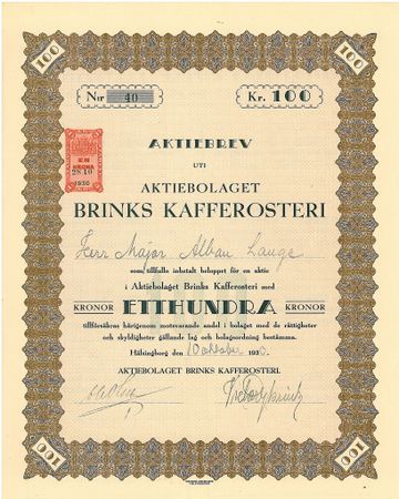 Brink Kafferosteri, AB