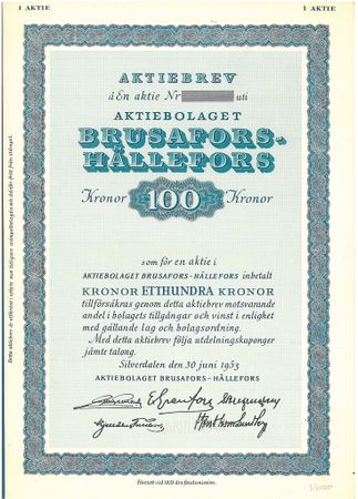 Brusafors-Hällefors, AB