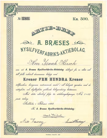 A. Bræses Nysifverfabriks AB
