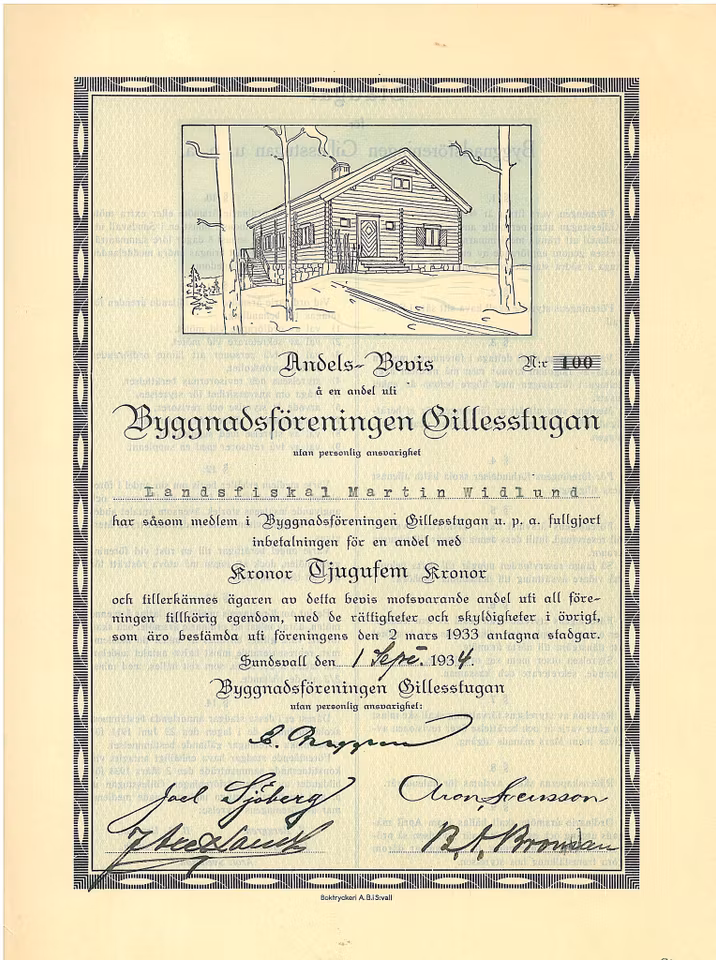 Byggnadsföreningen Gillesstugan