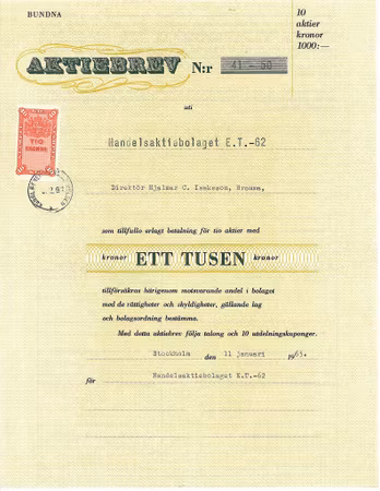 Handels AB E.T.- 62