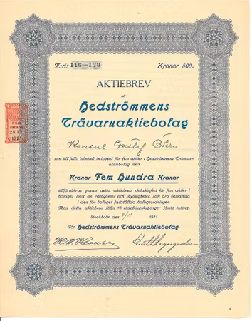 Hedströmmens Trävaru AB