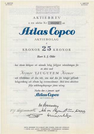 Atlas Copco AB 1956
