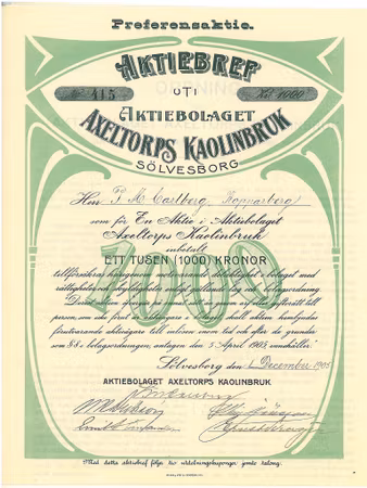Axeltorps Kaolinbruk, AB