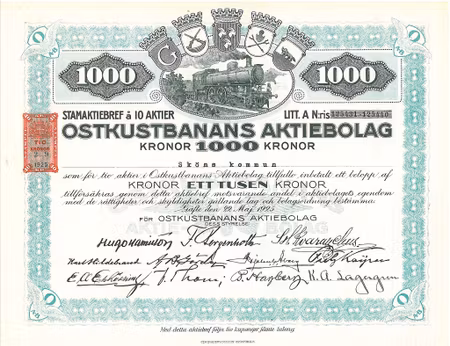 Ostkustbanans AB, 1925