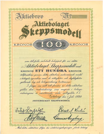 Skeppsmodell, AB