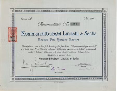 Kommanditbolaget Lindahl & Sachs