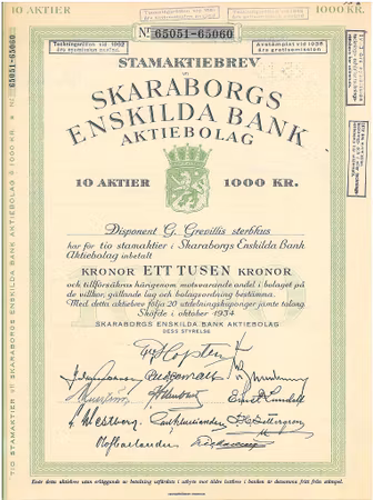 Skaraborgs Enskilda Bank, 1934