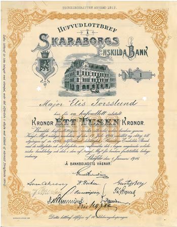 Skaraborgs Enskilda Bank, 1916