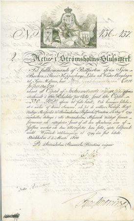 Strömsholms Slusswerk 1800