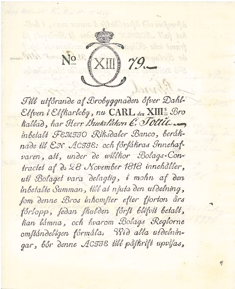 Carl den XIIIs Bro 1818