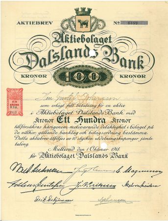 Dalslands Bank, AB