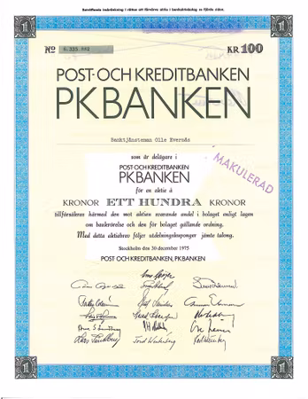 Post-och Kreditbanken PKBANKEN