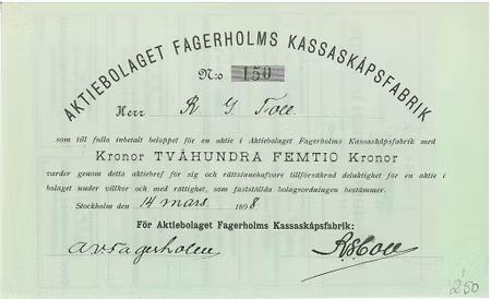 Fagerholms Kassaskåpsfabrik, AB