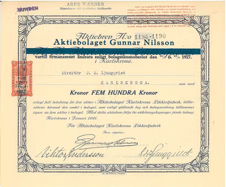 Gunnar Nilsson, AB
