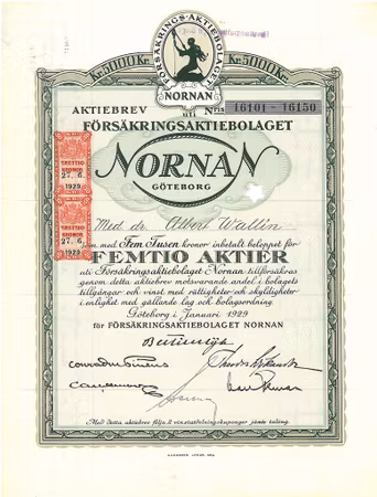 Försäkrings AB Nornan, 5.000 kr