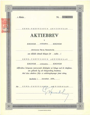 Gewe-Trettionio AB