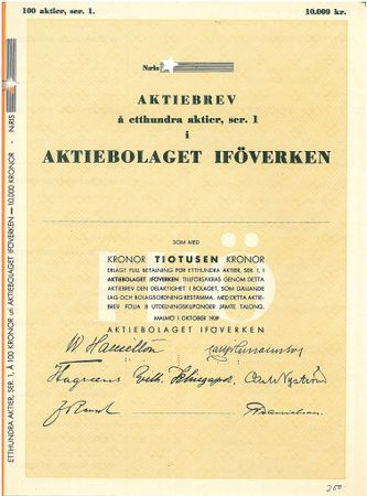 Iförverken, AB, 10.000 kr