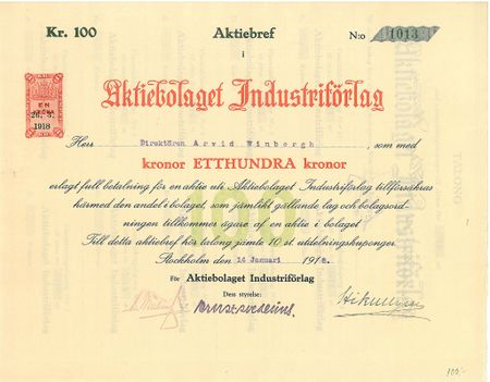 Industriförlag, AB