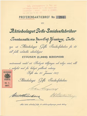 Gefle Smidesfabriker, AB