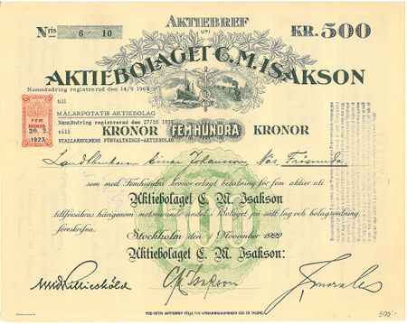 G. M. Isakson, AB