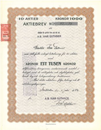 Ivar Guthner, AB