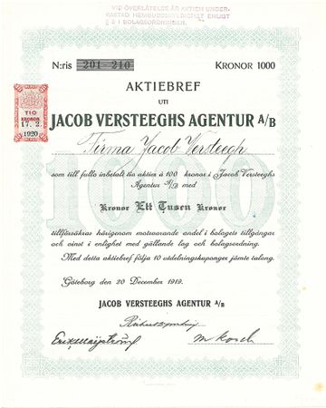 Jacob Versteeghs Agentur AB