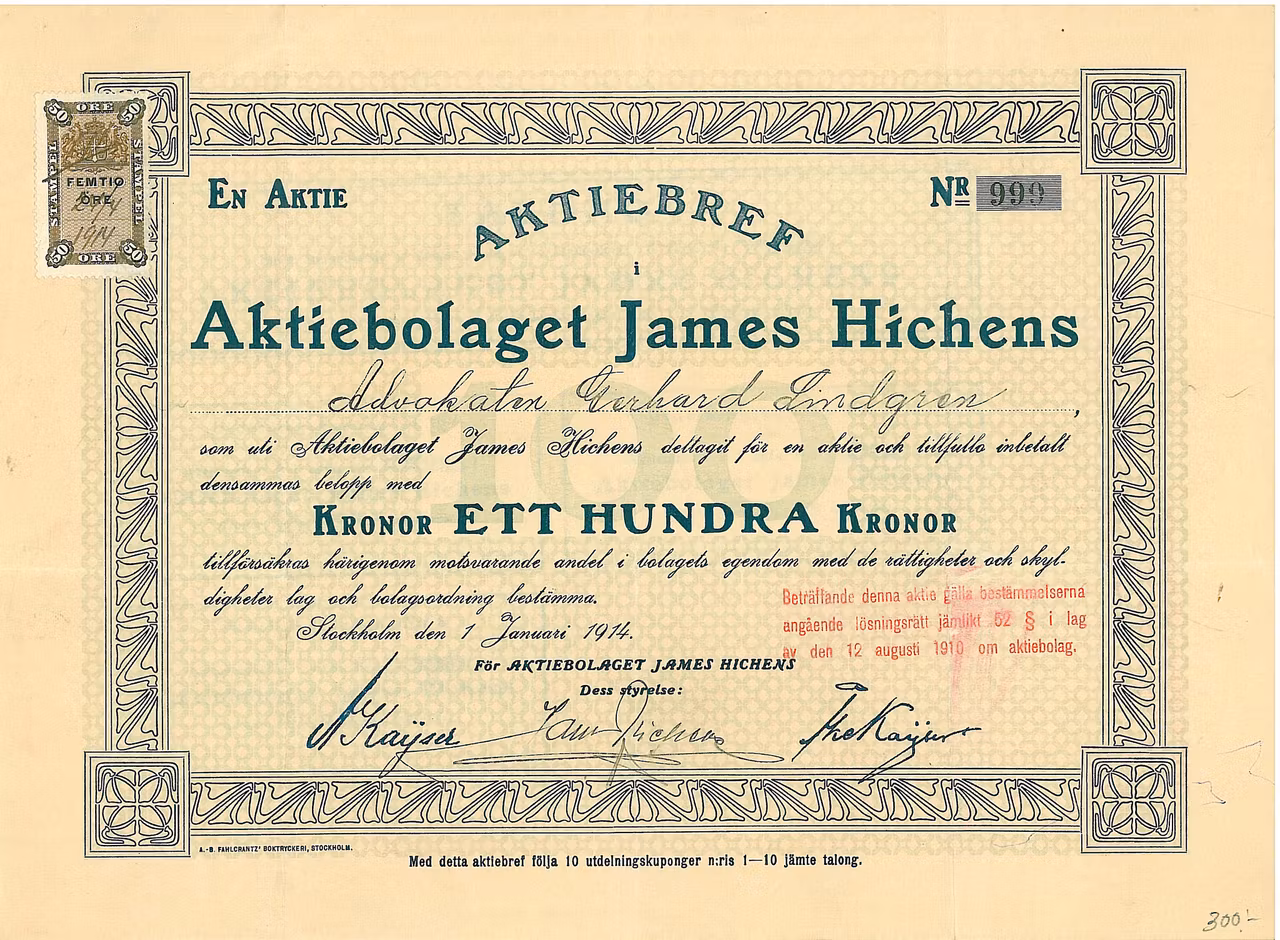 James Hichens, AB, 1914
