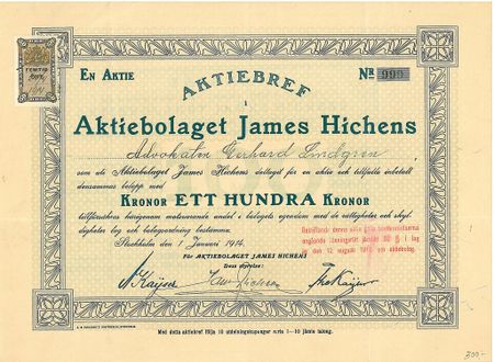 James Hichens, AB, 1914