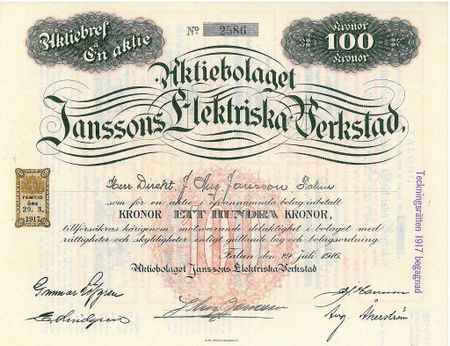 Janssons Elektriska Verkstad, AB