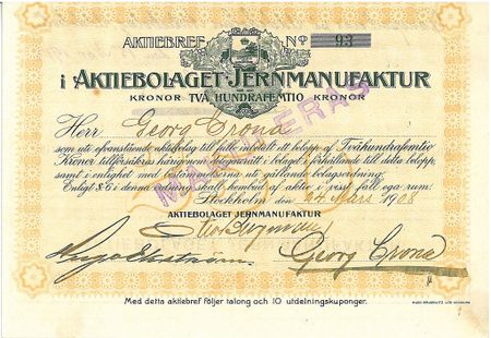 Jernmanufaktur, AB