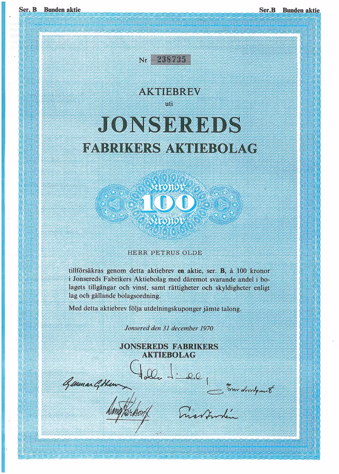 Jonsereds Fabriks AB