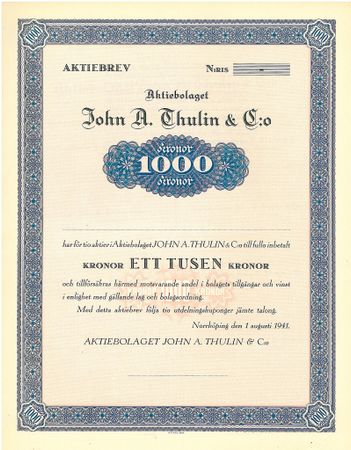 John A. Thulin & Co. AB