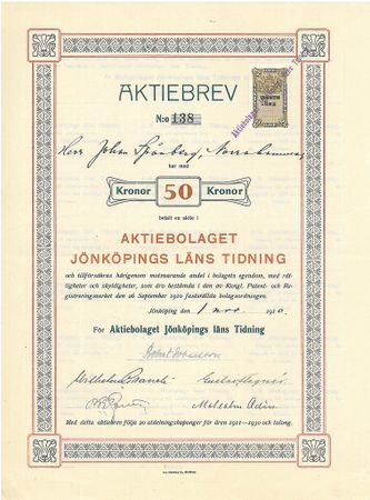 Jönköpings Läns Tidning, AB