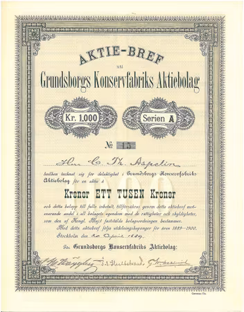 Grundsborgs Konservfabriks AB