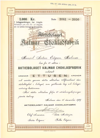 Kalmar Chokladfabrik, 1000 kr