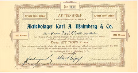 Karl A. Malmberg & Co, AB