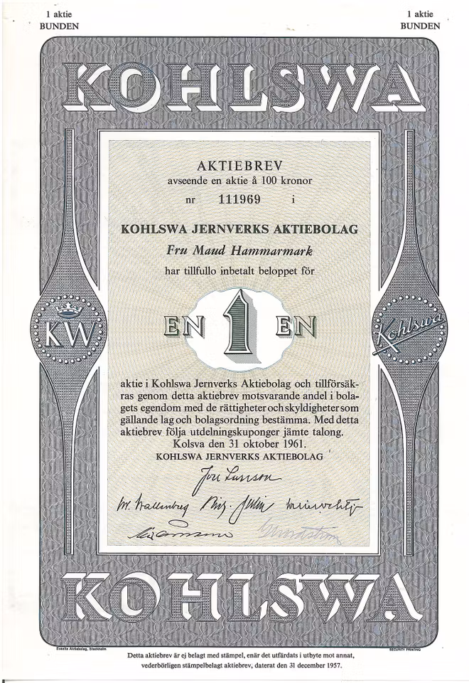 Kohlswa Jernverks AB