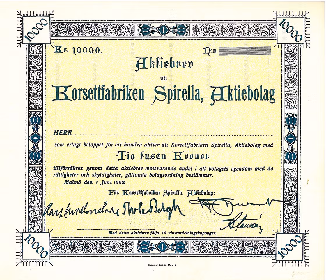 Korsettfabriken Spirella, AB