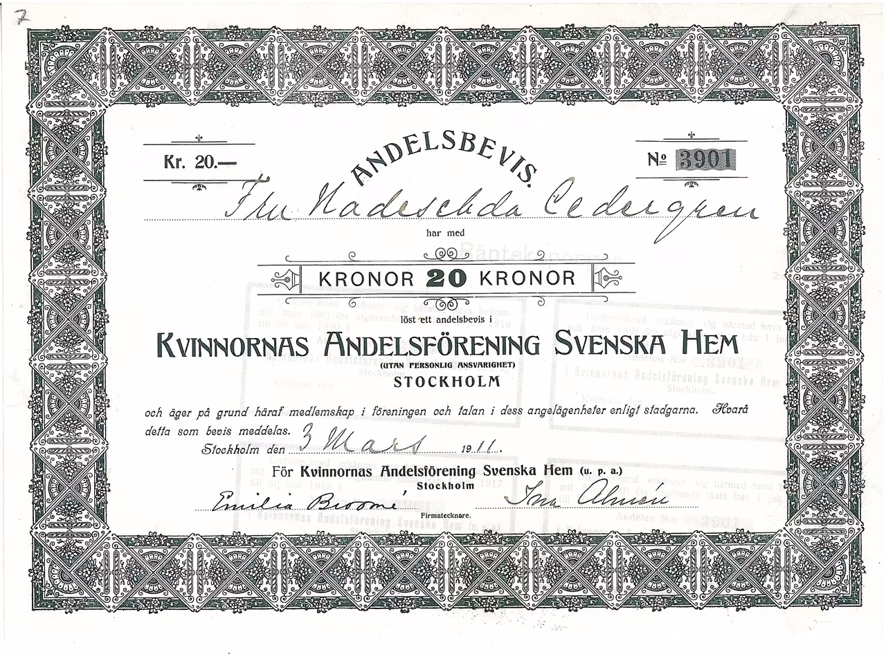 Kvinnornas Andelsförening Svenska Hem