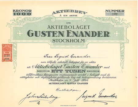 Gusten Enander, AB