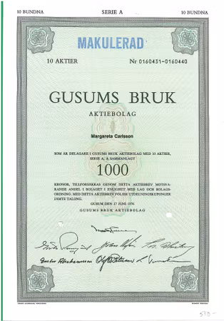Gusums Bruk AB