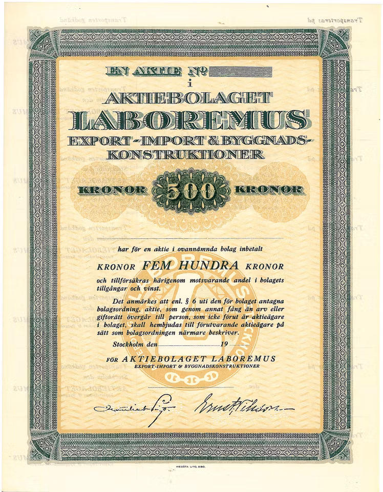 Laboremus Export-Import & Byggnads-konstruktioner, AB