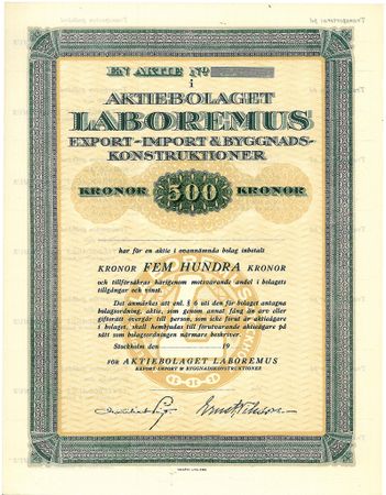 Laboremus Export-Import & Byggnads-konstruktioner, AB