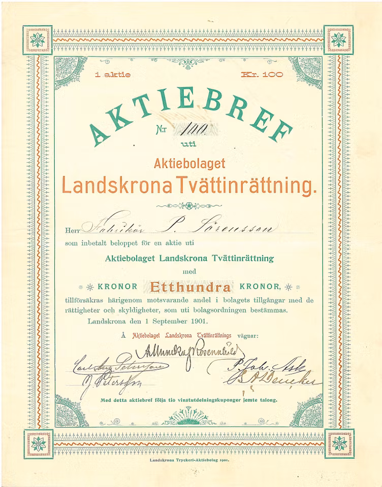 Landskrona Tvättinrättning, AB