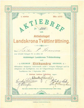 Landskrona Tvättinrättning, AB