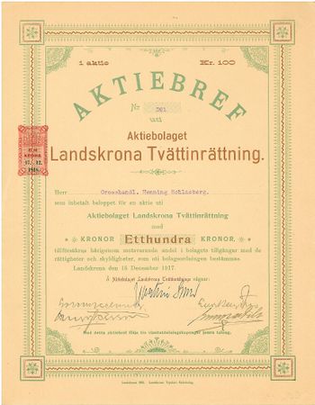 Landskrona Tvättinrättning, AB