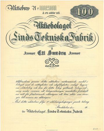 Linds Tekninska Fabrik, AB
