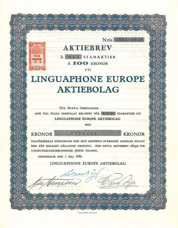 Linguaphone Europe AB