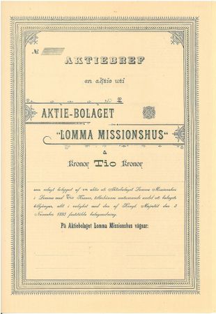 Lomma Missionshus, AB